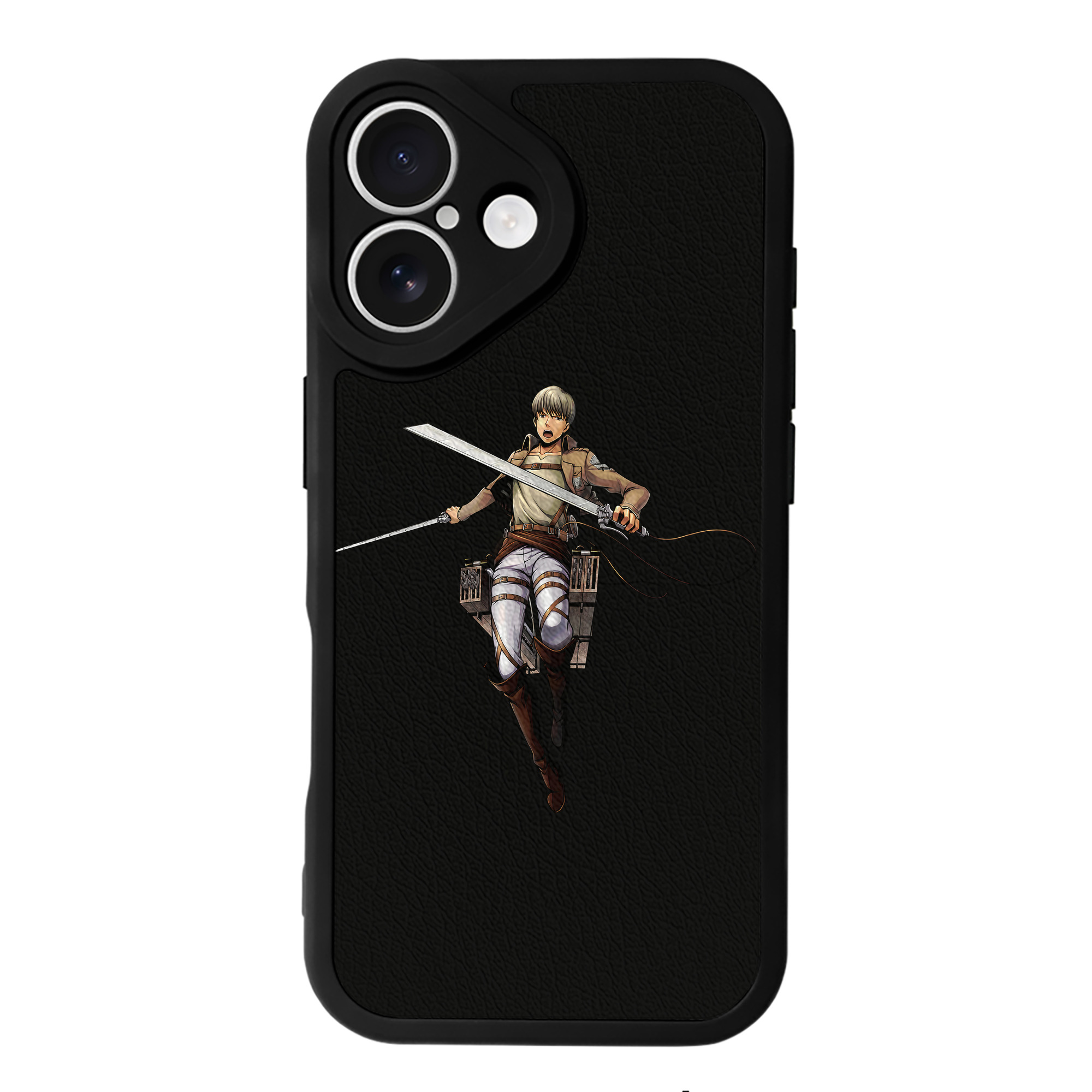 （画像用） 進撃の巨人 Attack on Titan 【iPhone 16シリーズ対応】シリコンスマホケース（レザー調） 材質：シリコン
